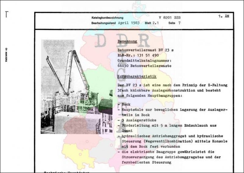 Betonverteilermast BV 23 s