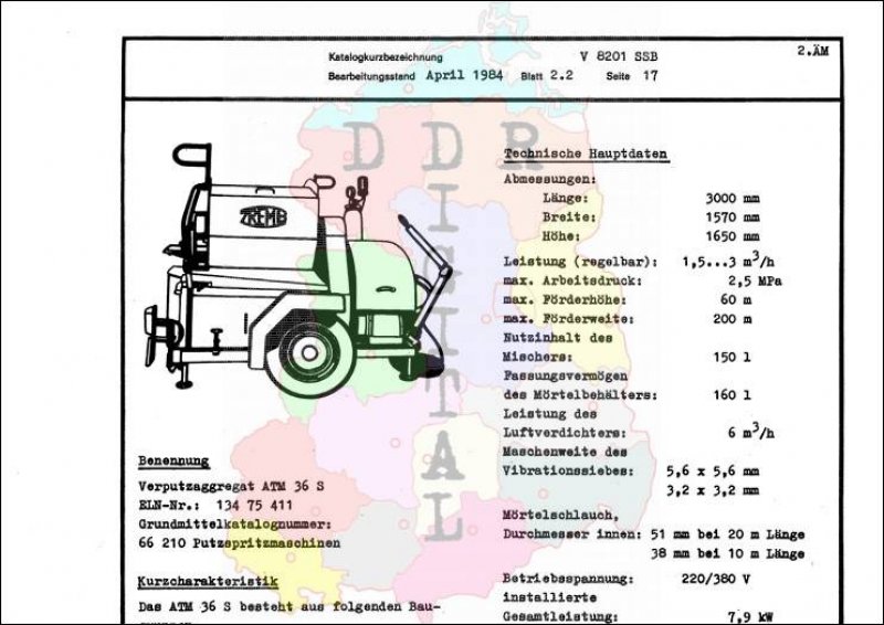 Verputzaggregat ATM 36 S