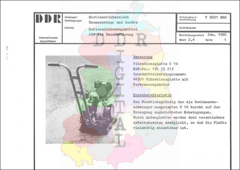 Vibrationsplatte U 16