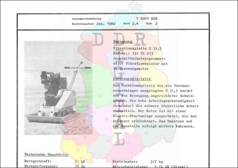 Vibrationsplatte U 31,5