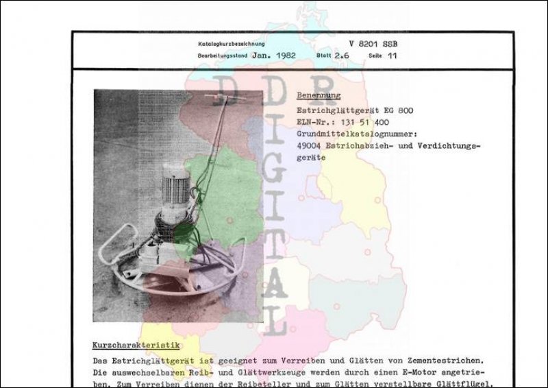 Estrichglättgerät EG 800
