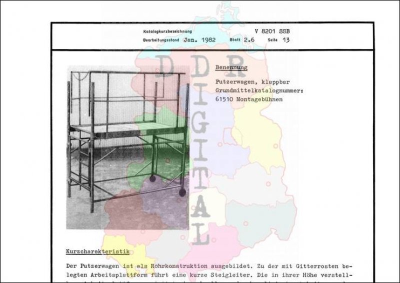 Putzerwagen, klappbar