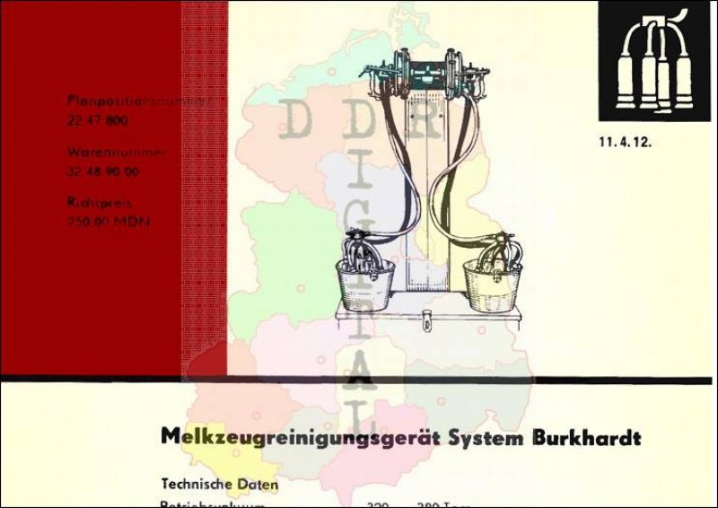 Melkzeugreinigungsgerät System Burkhardt
