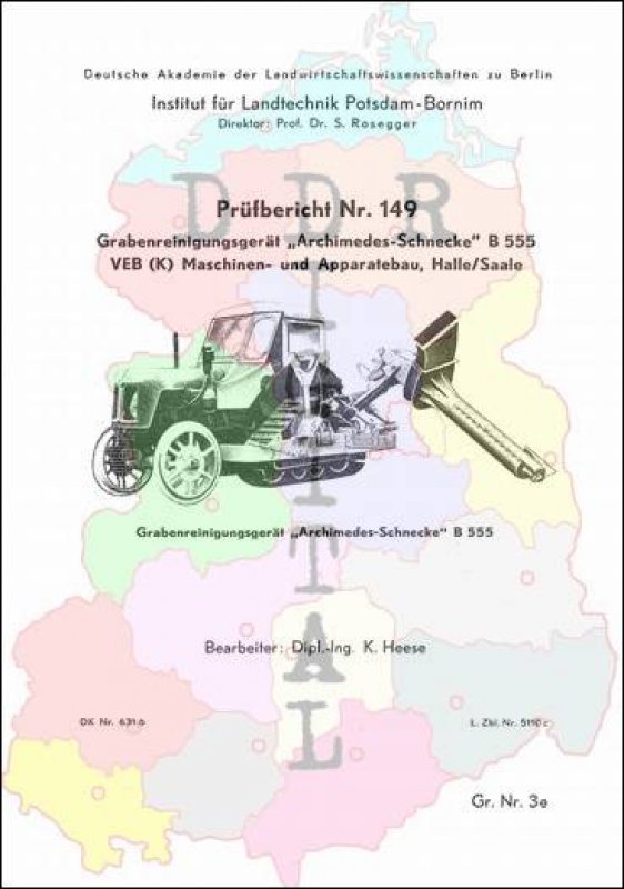 Grabenreinigungsgerät "Archimedes-Schnecke" B 555