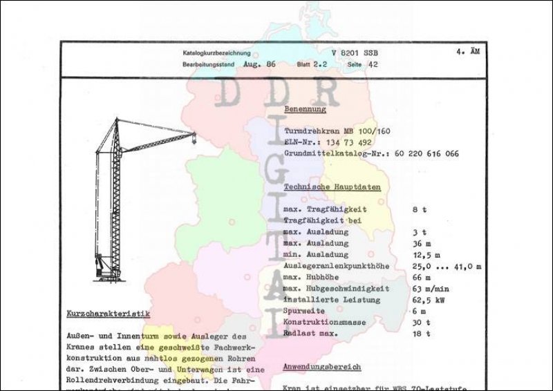 Turmdrehkran KB 100/160