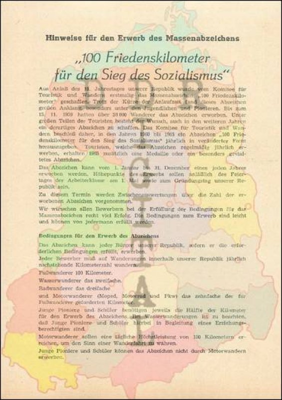 Hinweis für den Erwerb des Massenabzeichens