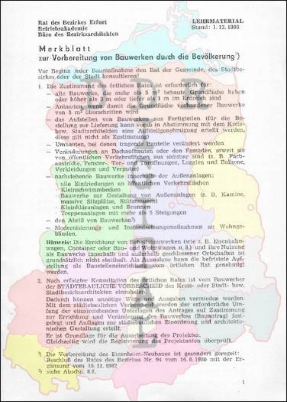 Merkblatt zur Vorbereitung von Bauwerken durch die Bevölkerung