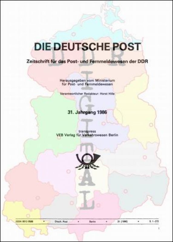 Die Deutsche Post 31. Jahrgang 1986