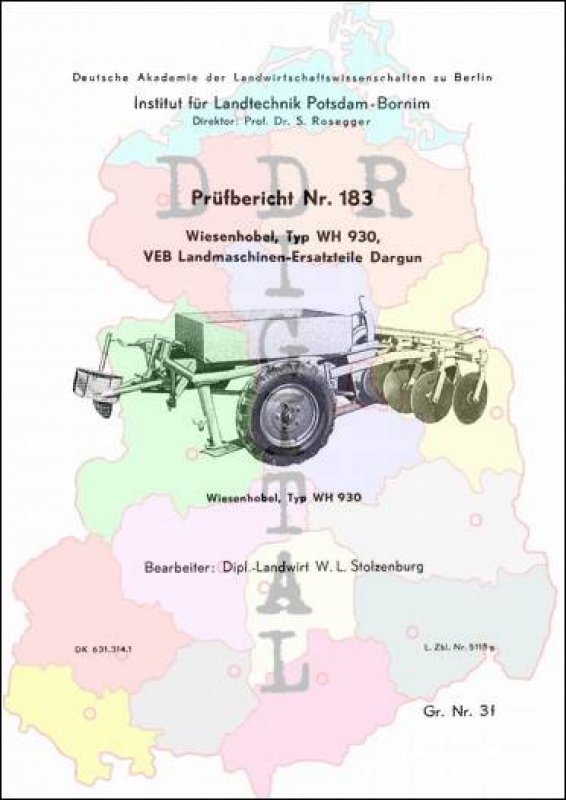 Wiesenhobel Typ WH 930