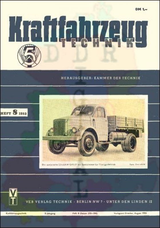 Kraftfahrzeugtechnik 1953/08