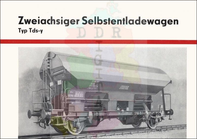 Zweiachsiger Selbstentladewagen Typ Tds-y