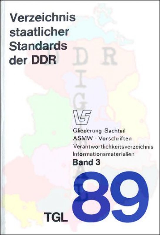 Verzeichnis staatlicher Standards der DDR, Band 3