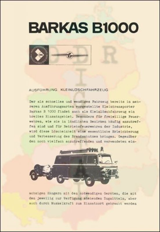 BARKAS B 1000 Ausführung Kleinlöschfahrzeug