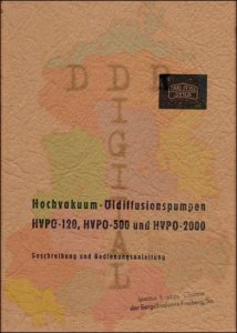 Hochvakuum-Öldiffusionspumpen HVPO-120, HVPO-500 und HVPO-2000